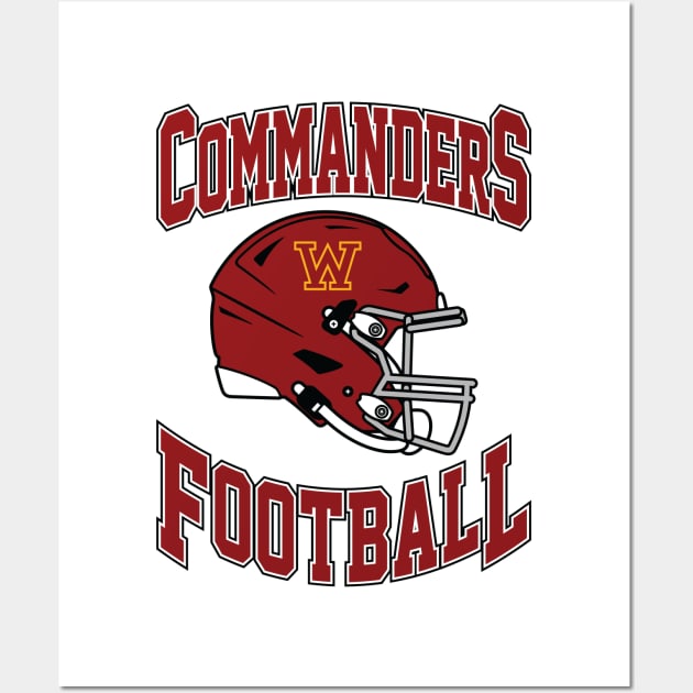 Washington Commanders Football Team Wall Art by Cemploex_Art